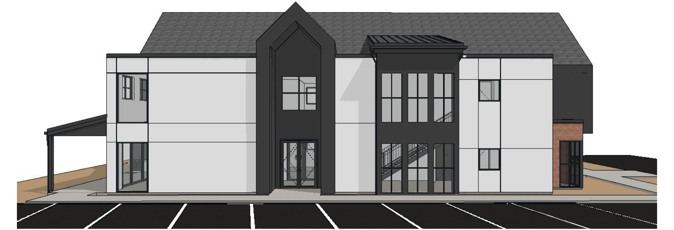 Acton Academy commercial new construction design etch design group greg turner architect and wall to wall construction