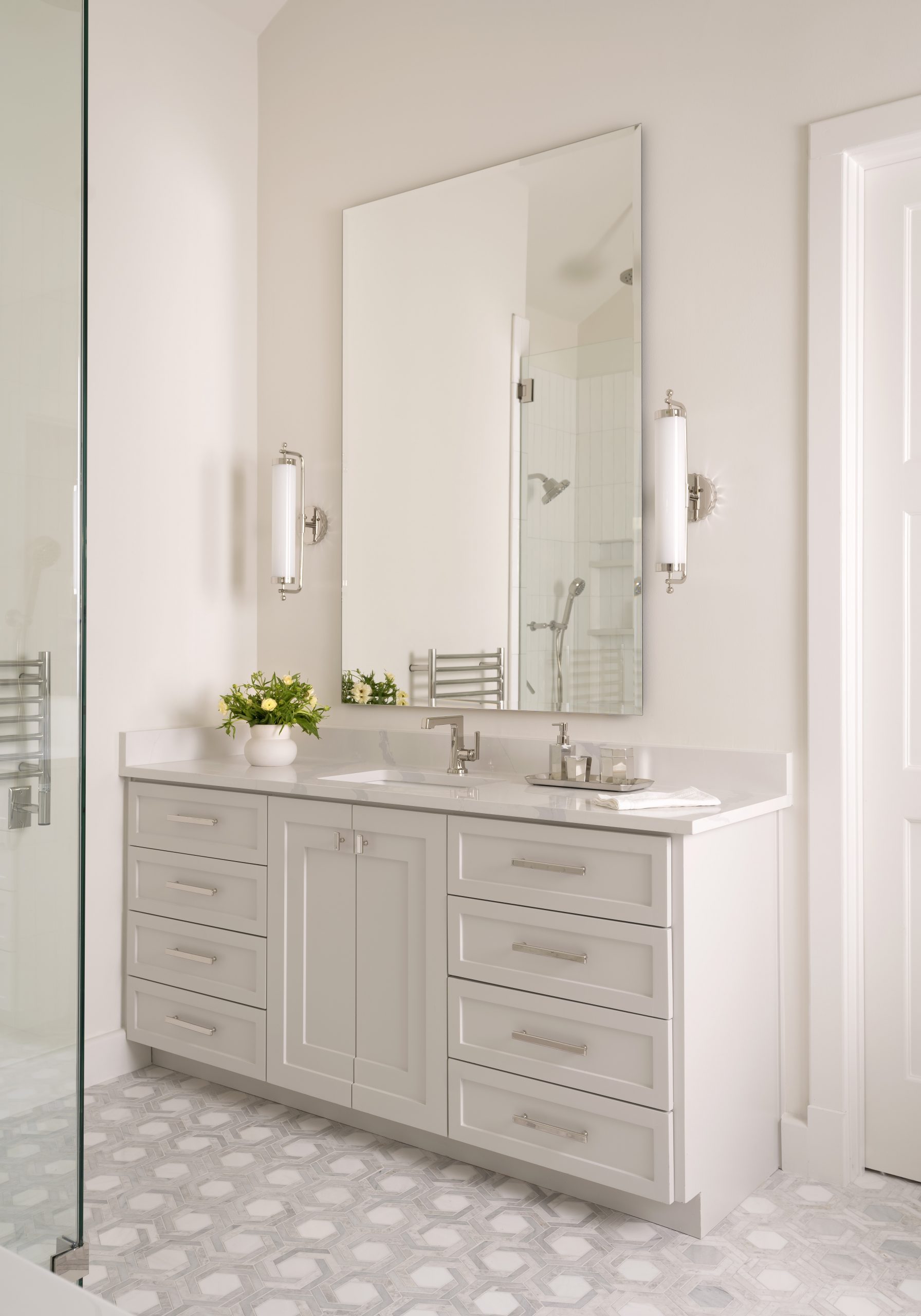 Main Bathroom Vanity | Austin Interior Design Firm | Etch Design Group